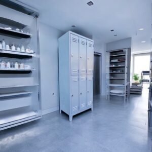 Guardarropas Metálico de Puertas Cortas Angostas